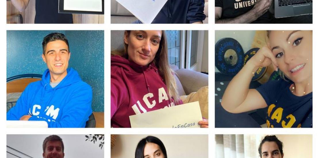 UCAM athletes join in the fight against the coronavirus by leading by example