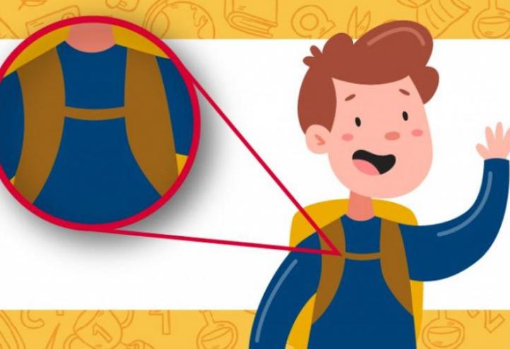 The protocol emphasizes the importance of using the school bag well to avoid back problems