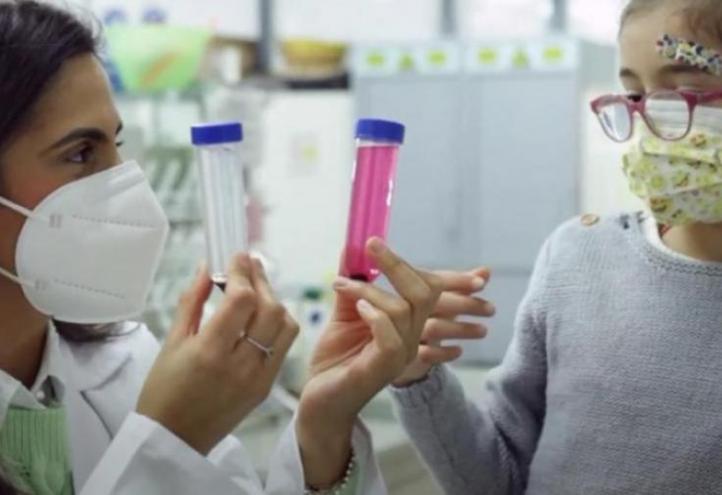 Capture of the video produced by UCAM on the occasion of the International Day of Women and Girls in Science