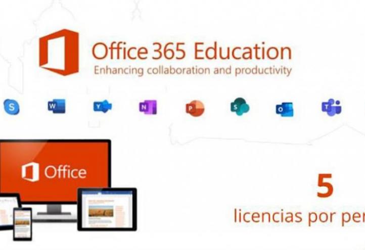 UCAM students and workers can now download the Office 365 application package on up to five devices