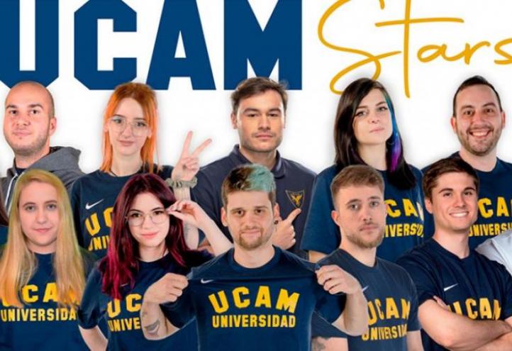 &#039;UCAM Stars&#039; team, the new platform for creatives and influencers of the Catholic University of Murcia and UCAM Esports Club.