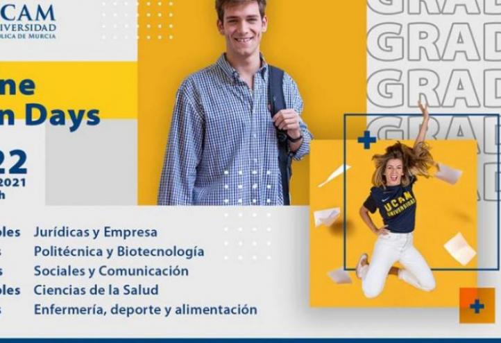 UCAM Open Days, from April 14 to 22, at 5:00 p.m.