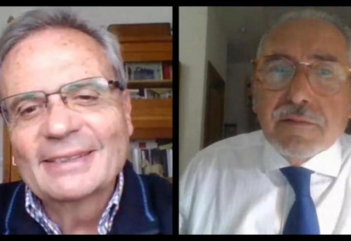 Rafael Matesanz, president of National Transplant Organization (left side) and Mariano Guerrero (right side), Director of Master in Management and Planning of Health Services 