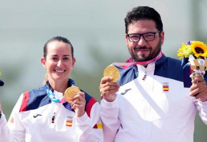 Spain&#039;s mixed Olympic shooting duo win the first gold medal for the Spanish team at Tokyo 2020