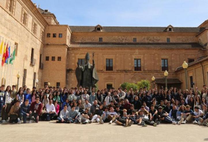 Students from different schools in the region who participated in the UCAM Science Olympiads.