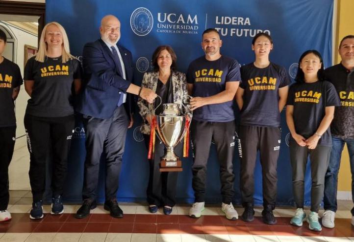 Reception in honour of the UCAM Cartagena Table Tennis team for its League title