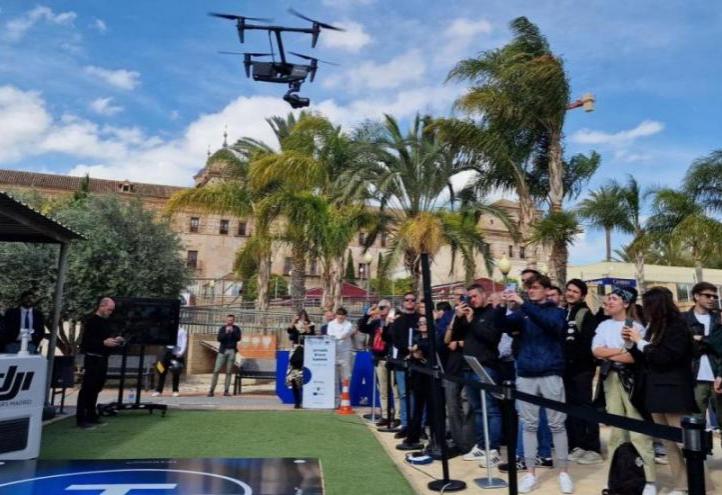 Demonstration during the inauguration of UCAM Drone Hub