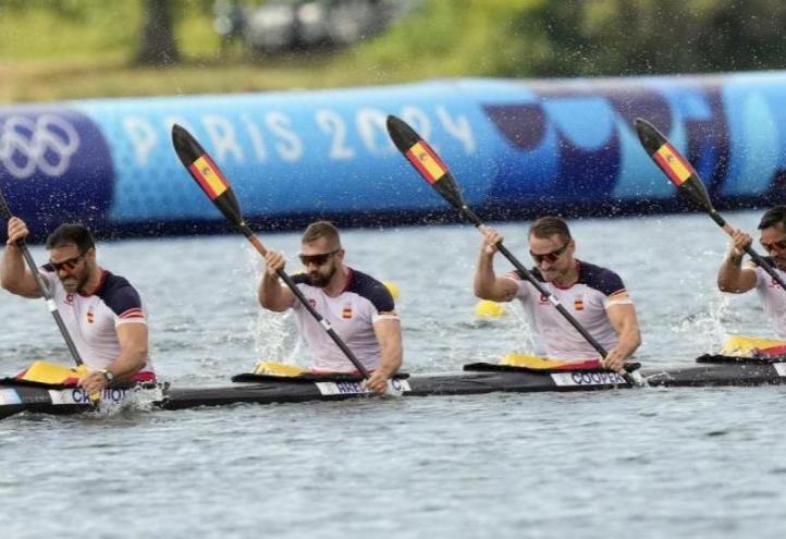 The Spanish K4 500 with Craviotto, Arévalo, Cooper and Germade (Photo: COE)