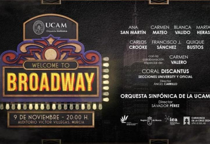 Poster advertising the show &#039;Welcome to Broadway&#039;