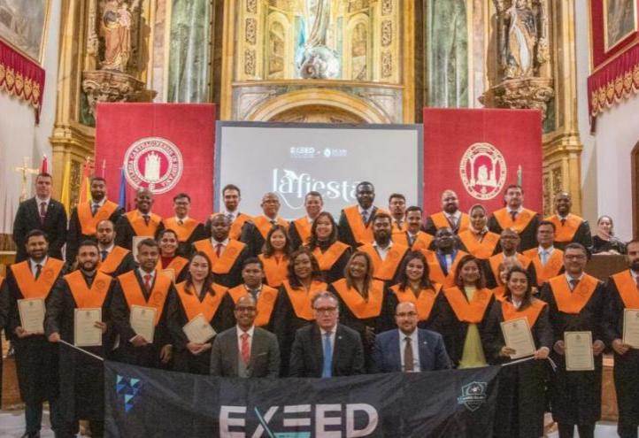 Graduation of Exeed College students at the Temple of Los Jerónimos Monastery