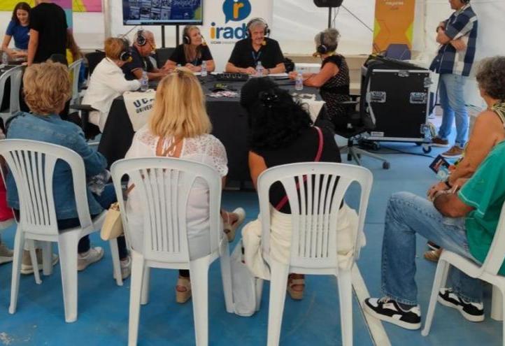 Members of iRadio UCAM during one of the training workshops