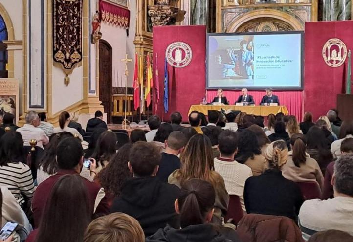 The students of the UCAM&#039;s Master&#039;s Degree in Teaching attended the conference