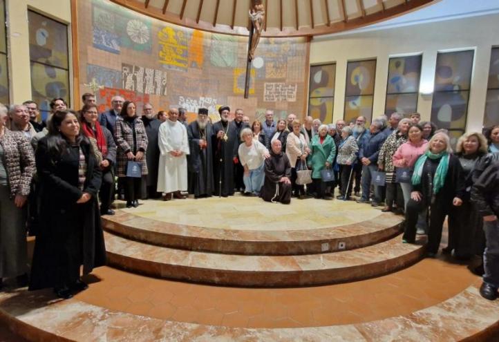 Representatives from the participating associations in the Conference and the different Christian faiths, in the closing ceremony.