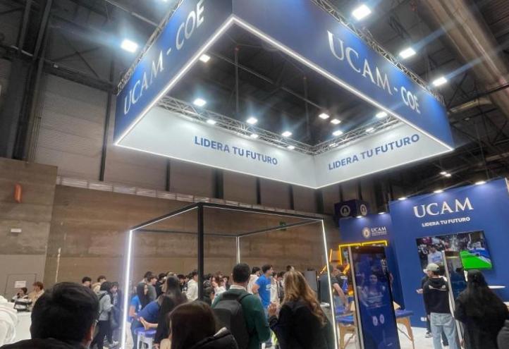 The UCAM stand at the Feria Aula event being held at IFEMA (Madrid)