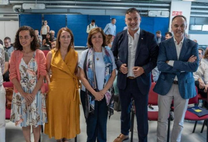 The representatives of partnering institutions at the NASA SpaceAPPS Challenge presentation at UCAM HiTech