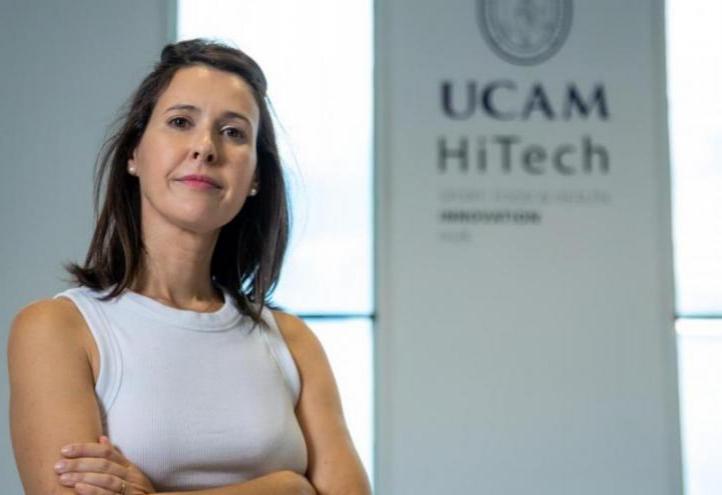 Adriana Ordóñez González at UCAM Hitech, where her laboratory is located