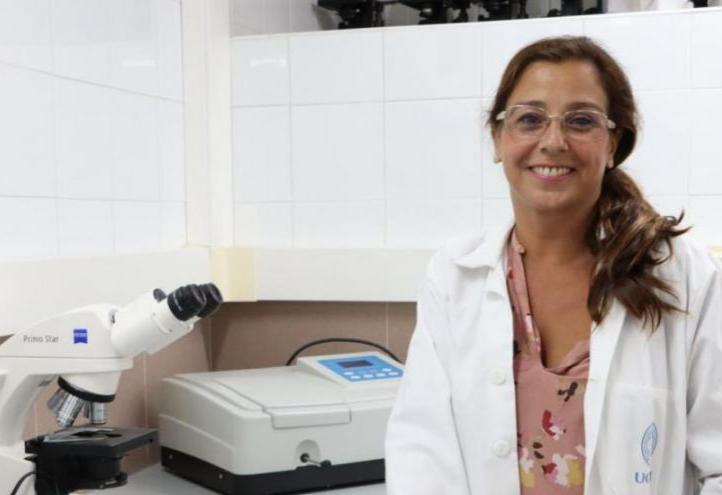 UCAM researcher Nuria Vela de Oro, who participates in the NEXRUR project