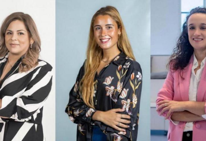 The researchers, Martha Cecilia León, Andreia Cruz, and María Cuartero.