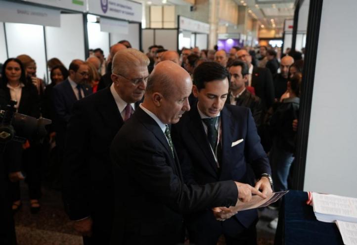 The President of the Turkish Council of Higher Education (YÖK), Erol Özvar, and the President of EURIE, Mustafa Aydin, visited UCAM’s stand at the fair.