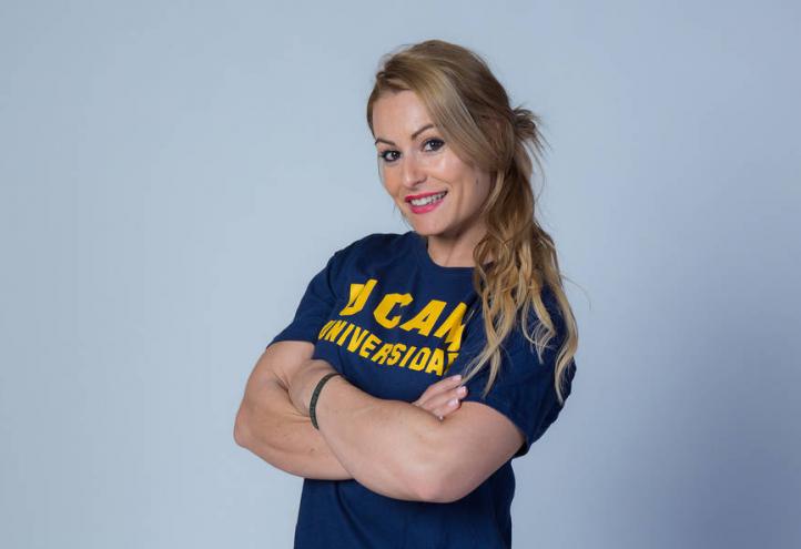 Lydia Valentín, runner-up in the Weightlifting World Championship