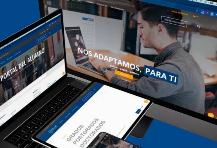 The new web page of UCAM places the student at the centre of the University