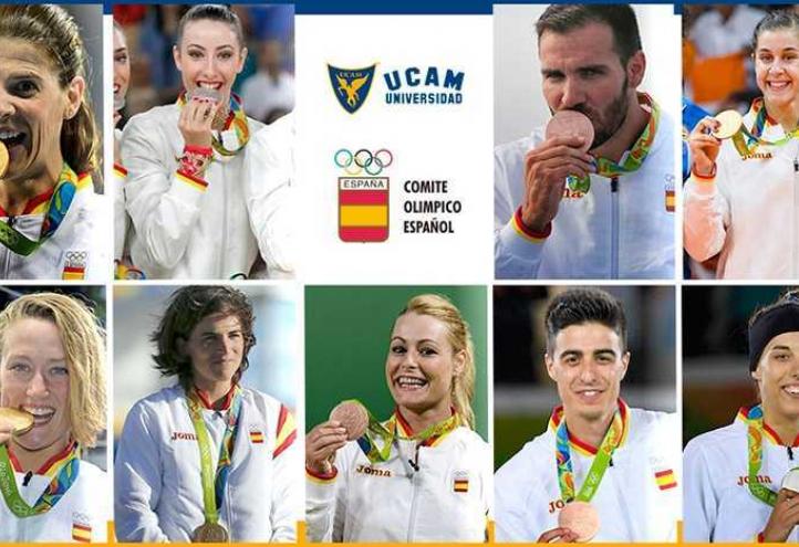 Nine athletes from UCAM won 11 of the 17 Spanish team medals in Rio 16