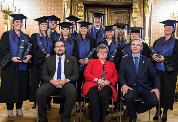 Graduation day for 11 UCAM students at EMCA Campus in Austria