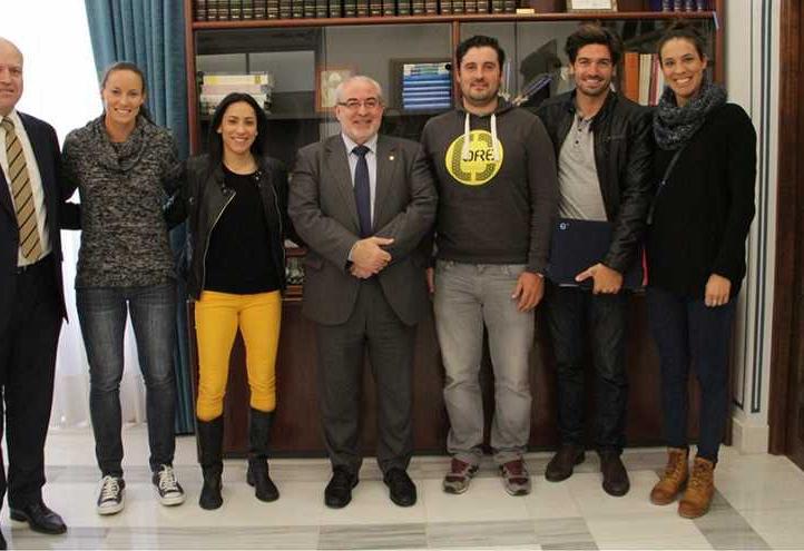 Reception with several UCAM Olympic athletes
