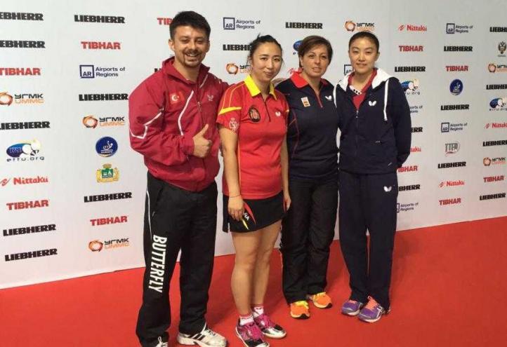 Yanfei Shen obtains gold in doubles at the European Championships