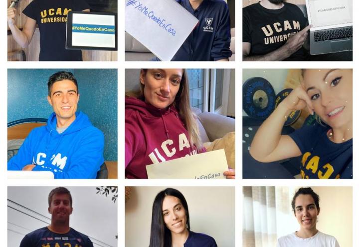 UCAM athletes join in the fight against the coronavirus by leading by example